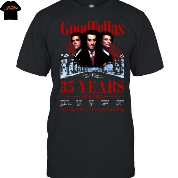 Good Fellas 35 Years 1990-2025 Signature Thank You For The Memories Unisex T-Shirt
