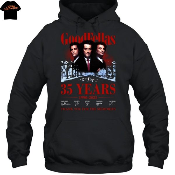 Good Fellas 35 Years 1990-2025 Signature Thank You For The Memories Unisex T-Shirt