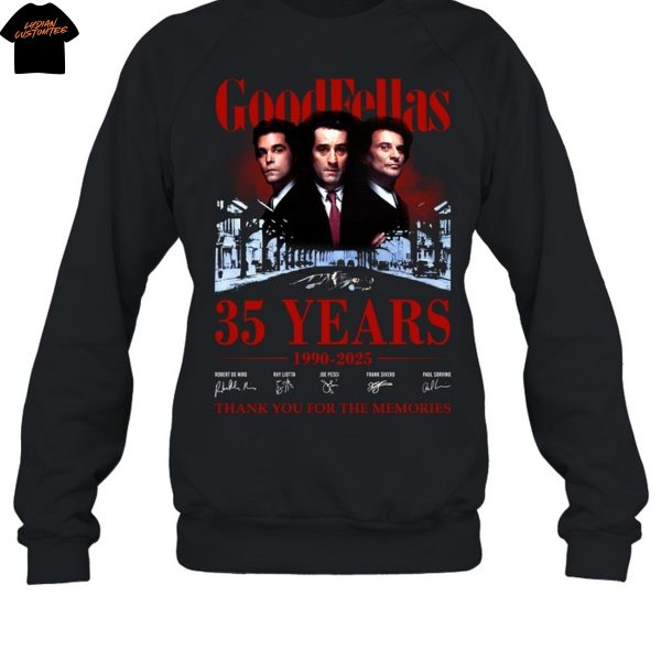 Good Fellas 35 Years 1990-2025 Signature Thank You For The Memories Unisex T-Shirt