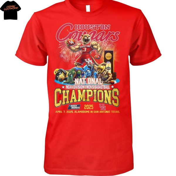 Houston Cougars Nation NCAA Division I Men Basketball Champions 2025 Unisex T-Shirt