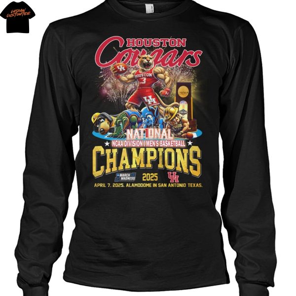 Houston Cougars Nation NCAA Division I Men Basketball Champions 2025 Unisex T-Shirt