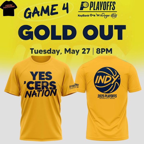 Indiana Pacers Yes Cers Nation 2025 Playoffs 3D T-Shirt
