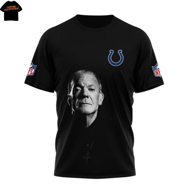 Indianapolis Colts Jim Irsay 1959-2025 Thank You For The Memories Signature 3D T-Shirt