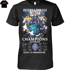 Inter Milan Champions League Signature Unisex T-Shirt