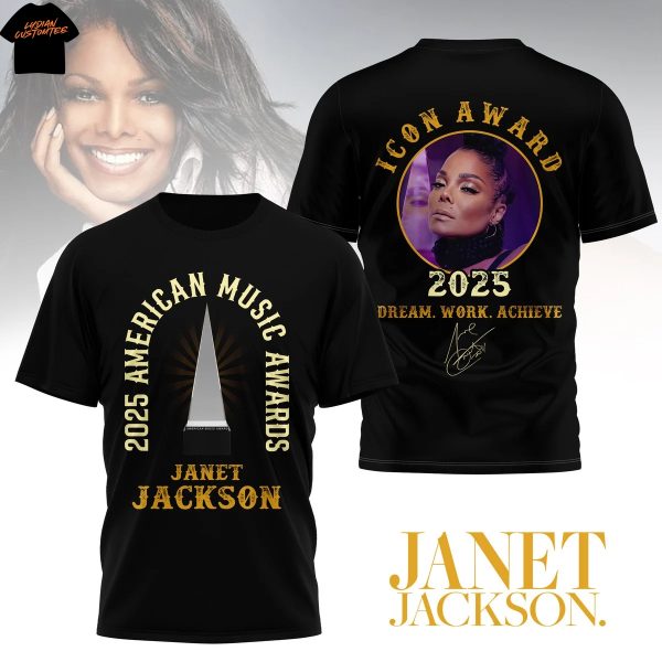 Janet Jackson 2025 American Music Awards Signature 3D T-Shirt