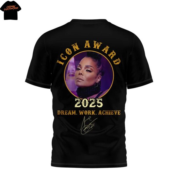 Janet Jackson 2025 American Music Awards Signature 3D T-Shirt