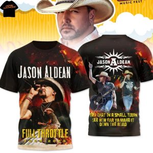 Jason Aldean Full Throttle Tour 2025 3D T-Shirt