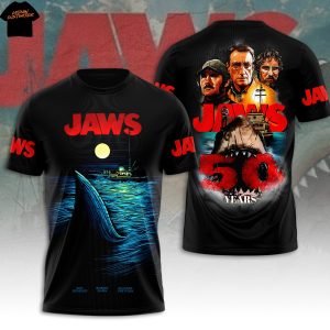 Jaws 50 Years 3D T-Shirt
