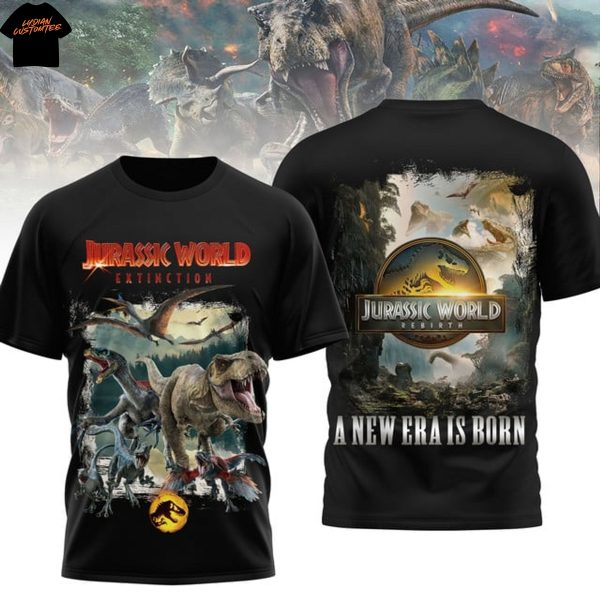Jurassic World Exhibition A New Era Is Born 3D T-Shirt