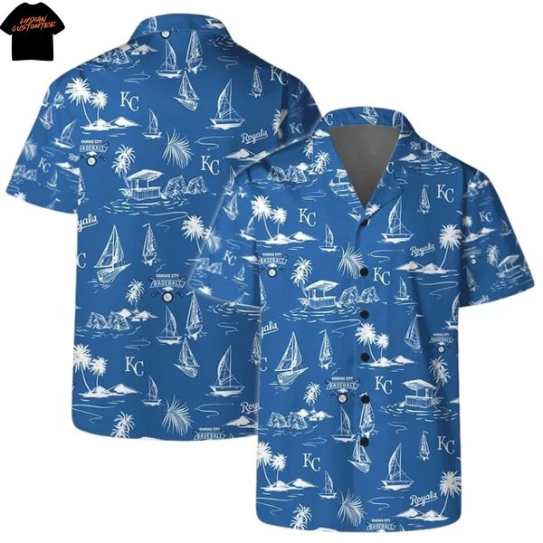 Kansas City Royals Summer Coconut Hawaiian Shirt – Blue