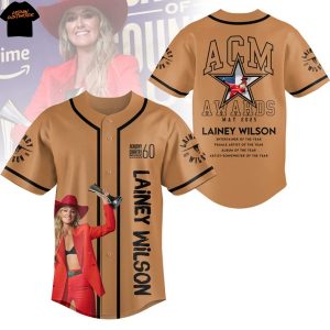 Lainey Wilson ACM Awards May 2025 Baseball Jersey – Brown