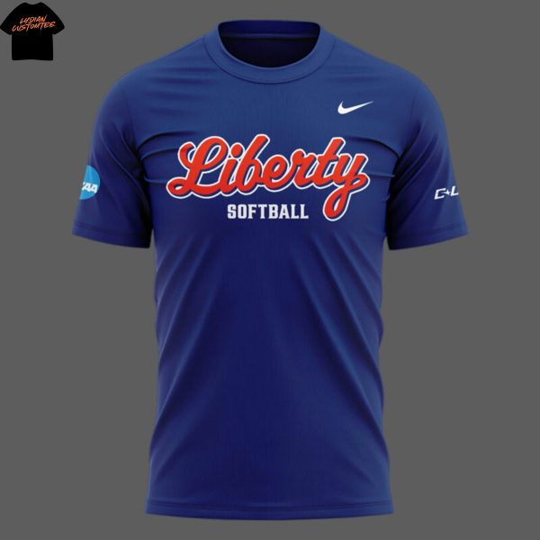 Liberty Lady Flames Softball 3D T-Shirt