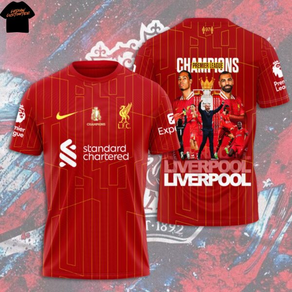 Liverpool Premier League Champions 2025 3D T-Shirt