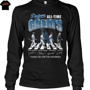 Los Angeles Dodgers All Time Greats Signature Thank You For The Memories Unisex T-Shirt
