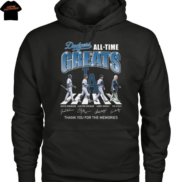 Los Angeles Dodgers All Time Greats Signature Thank You For The Memories Unisex T-Shirt