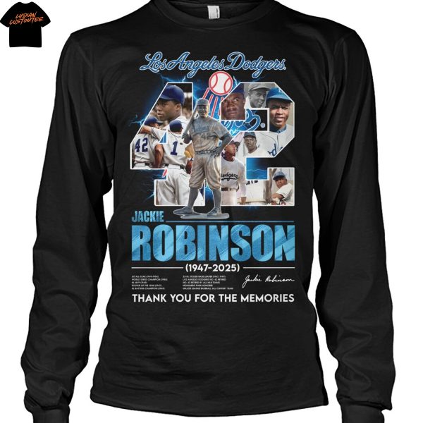 Los Angeles Dodgers Jackie Robinson 1947-2025 Thank You For The Memories Unisex T-Shirt