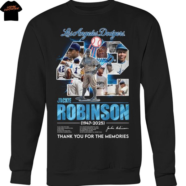 Los Angeles Dodgers Jackie Robinson 1947-2025 Thank You For The Memories Unisex T-Shirt