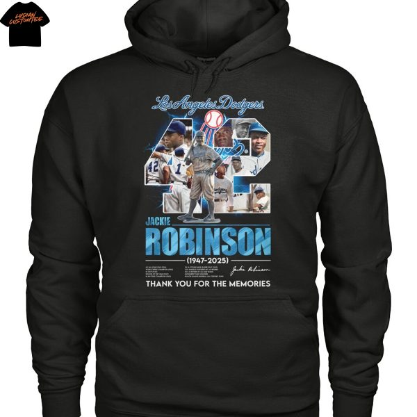 Los Angeles Dodgers Jackie Robinson 1947-2025 Thank You For The Memories Unisex T-Shirt