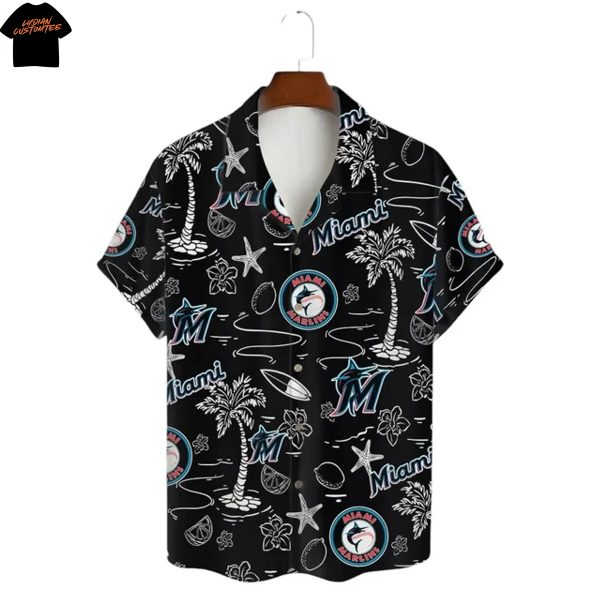 Miami Marlins Summer Coconut Hawaiian Shirt