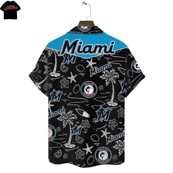 Miami Marlins Summer Coconut Hawaiian Shirt