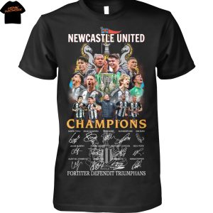 Newcastle United Champions Signature Fortiter Defendit Triumphans Signature Unisex T-Shirt