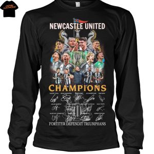 Newcastle United Champions Signature Fortiter Defendit Triumphans Signature Unisex T-Shirt