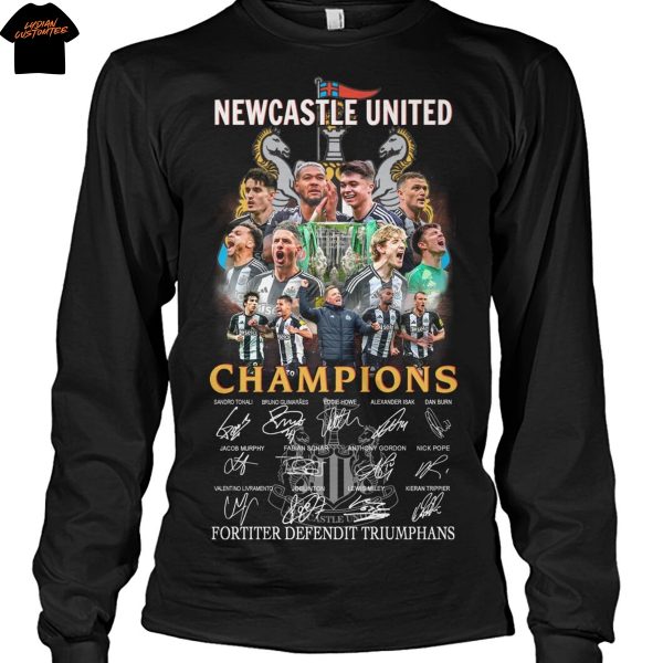 Newcastle United Champions Signature Fortiter Defendit Triumphans Signature Unisex T-Shirt