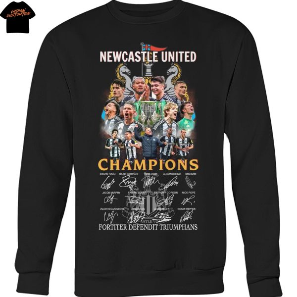 Newcastle United Champions Signature Fortiter Defendit Triumphans Signature Unisex T-Shirt
