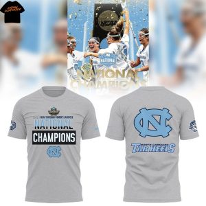 North Carolina Tar Heels 2025 NCAA Division Women Lacrosse Nayional Champions 3D T-Shirt
