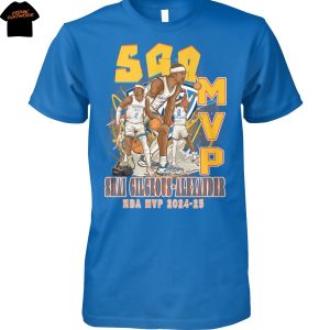 Oklahoma City Thunder Shai Gilgeous-Alexander NBA MVP 2024-25 Unisex T-Shirt