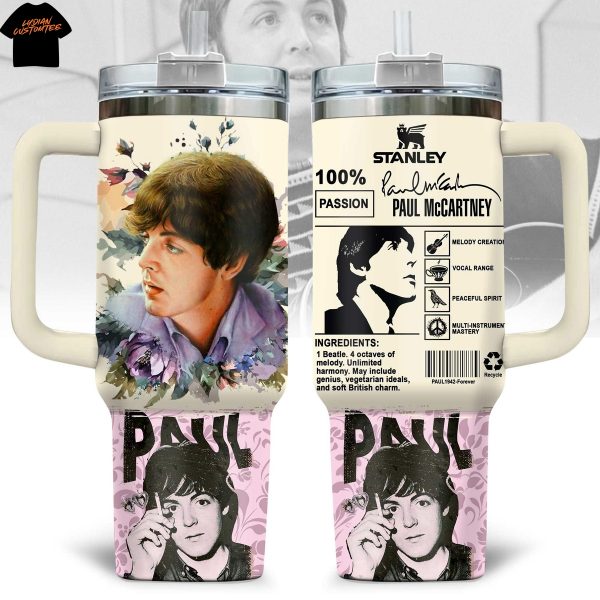 Paul Mccartney Tumbler With Handle And Straw