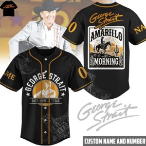 Personalized George Strait Amarillo By Morning Baseball Jersey