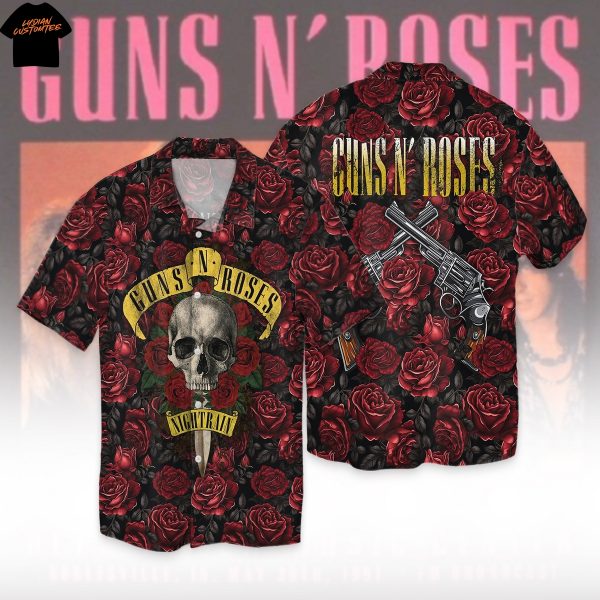 Personalized Guns N Roses Flower Hawaiian Shirt