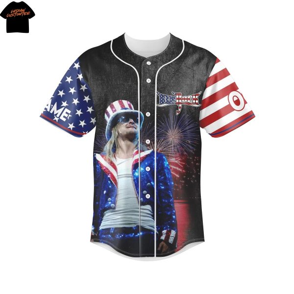 Personalized Kid Rock – Rockin The Red White And Blue Baseball Jersey