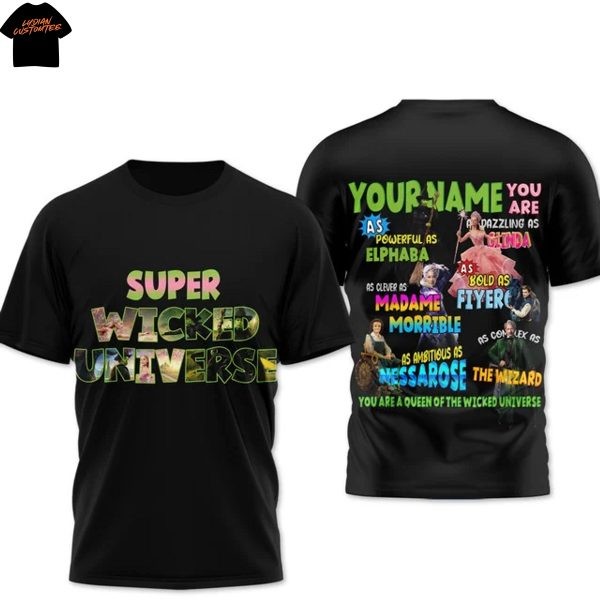 Personalized Super Wicked Universe 3D T-Shirt