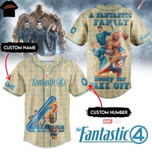Personalized The Fantastic Four First Ready For Take Off Baseball Jersey