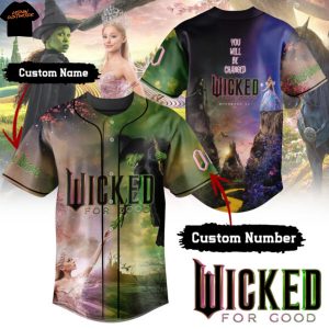 Personalized Wicked For Good Baseball Jersey