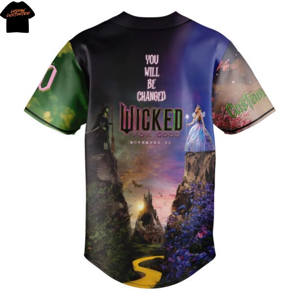 Personalized Wicked For Good Baseball Jersey