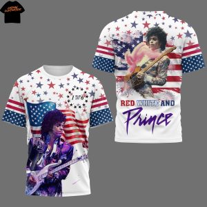 Prince Red White And Prince 1776 3D T-Shirt