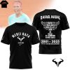 Rafael Nadal 2001-2025 Thank You For The Memories 3D T-Shirt