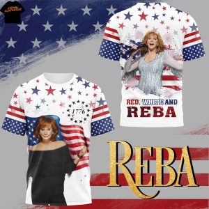 Reba Mcentire Red White And Reba 1776 3D T-Shirt