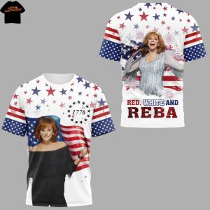 Reba Mcentire Red White And Reba 1776 3D T-Shirt