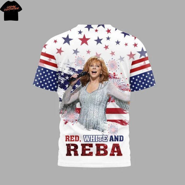 Reba Mcentire Red White And Reba 1776 3D T-Shirt