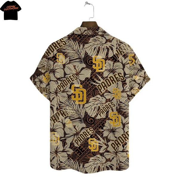 San Diego Padres Flower Hawaiian Shirt