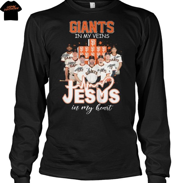 San Francisco Giants In My Veins Jesus In My Heart Unisex T-Shirt