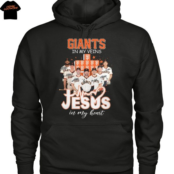 San Francisco Giants In My Veins Jesus In My Heart Unisex T-Shirt