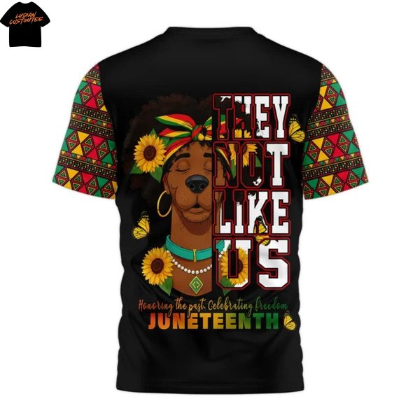 Scooby-Doo They Not Like Us Honoring The Past Celebrating Freedom Juneteenth 3D T-Shirt