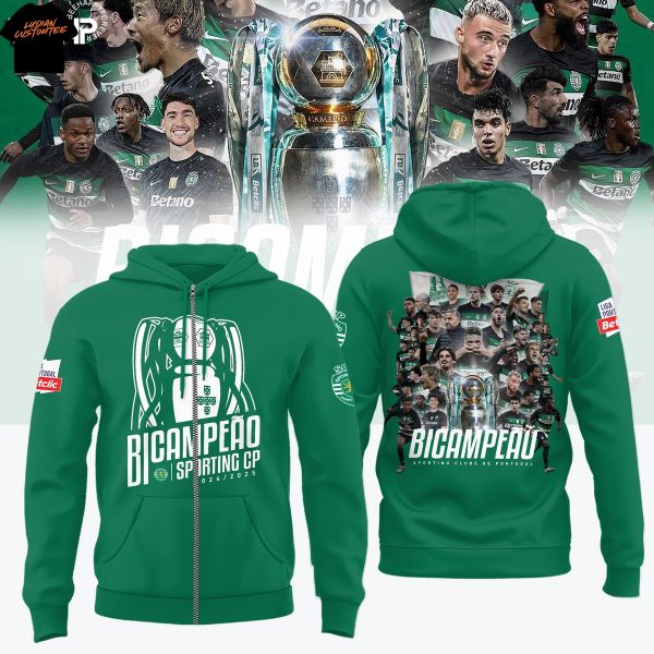 Sporting Clube De Portugal 2025 Champions Zip Hoodie