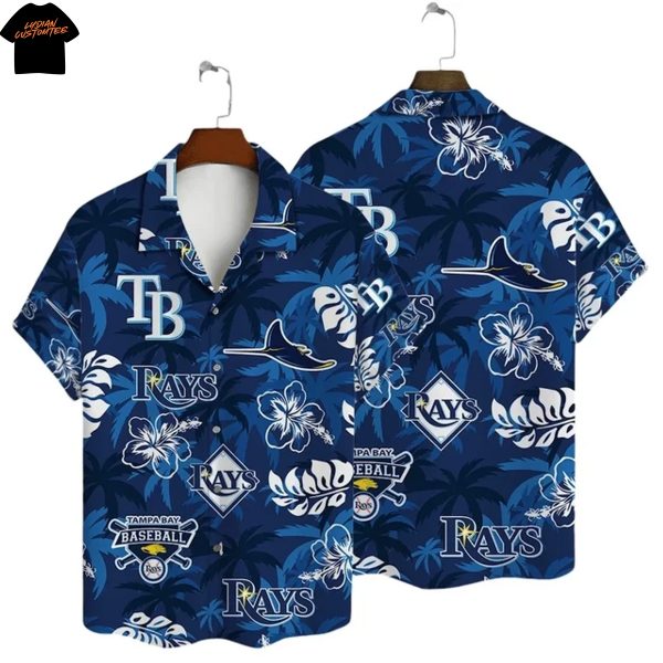 Tampa Bay Rays Flower Hawaiian Shirt