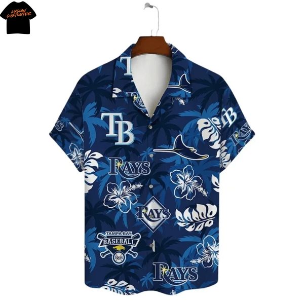 Tampa Bay Rays Flower Hawaiian Shirt